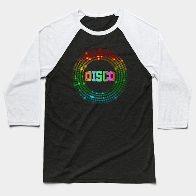 Disco Baseball T-Shirt by AllWellia